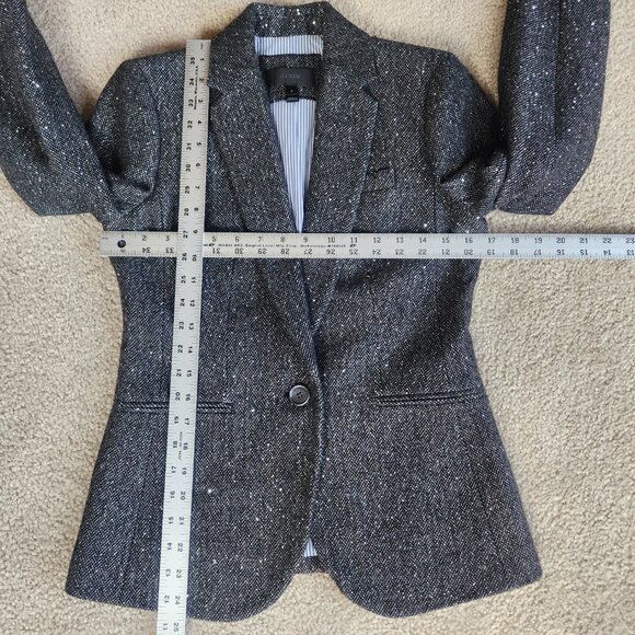 NWOT Sparkle Sequin Campbell Donegal Blazer Herringbone - Picture 3 of 12